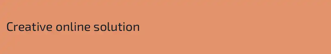 Creative online solution